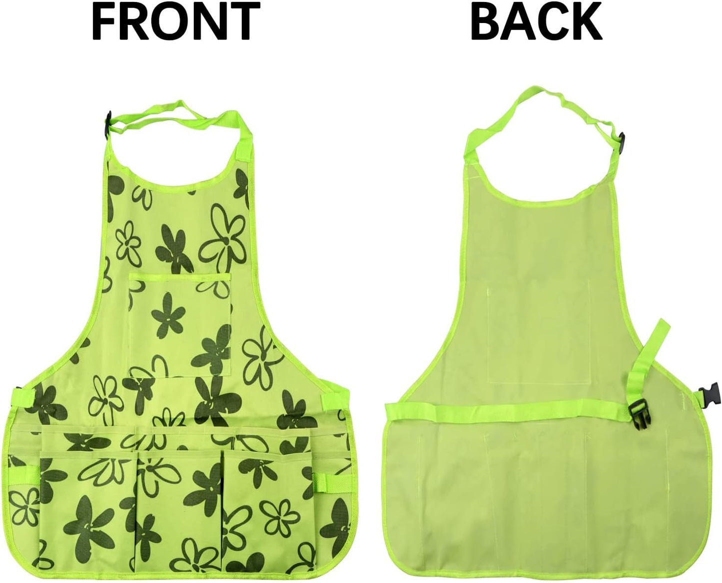 Gardening Apron with Large Pockets for Women, 14 Pockets Waterproof Tool Apron, Work Apron Heavy Duty, Size M to XL