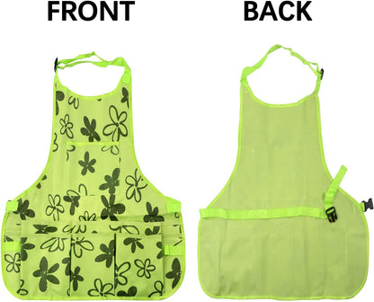 Gardening Apron with Large Pockets for Women, 14 Pockets Waterproof Tool Apron, Work Apron Heavy Duty, Size M to XL
