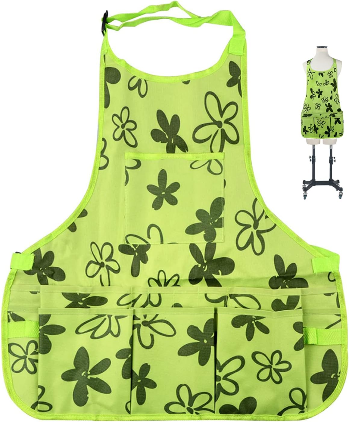 Gardening Apron with Large Pockets for Women, 14 Pockets Waterproof Tool Apron, Work Apron Heavy Duty, Size M to XL