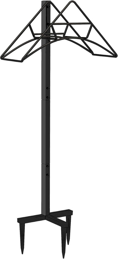 Garden Hose Holder, Free Standing Metal Water Hose Stand Hanger