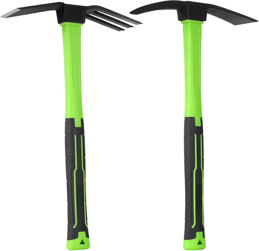 2pcs Garden Hoe Comfortable Handle Gardening Tools 2 in 1 Garden Tool Hoe for Outdoor Weeding Work