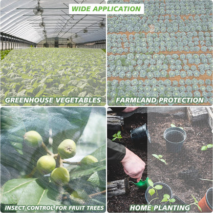 Garden Netting,8x33Ft Mosquito Insect Birds Animals Barrier Protection Net Ultra Fine Garden Mesh Netting Plant Covers for Vegetable Plants Fruits Flowers Trees Greenhouse Row Cover