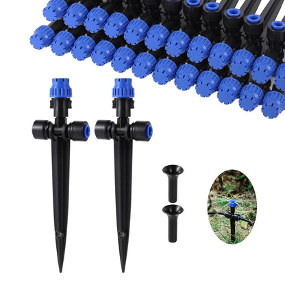 36 Pcs Push-to-Fit Drip Irrigation Emitters for 1/4 inch Tubing