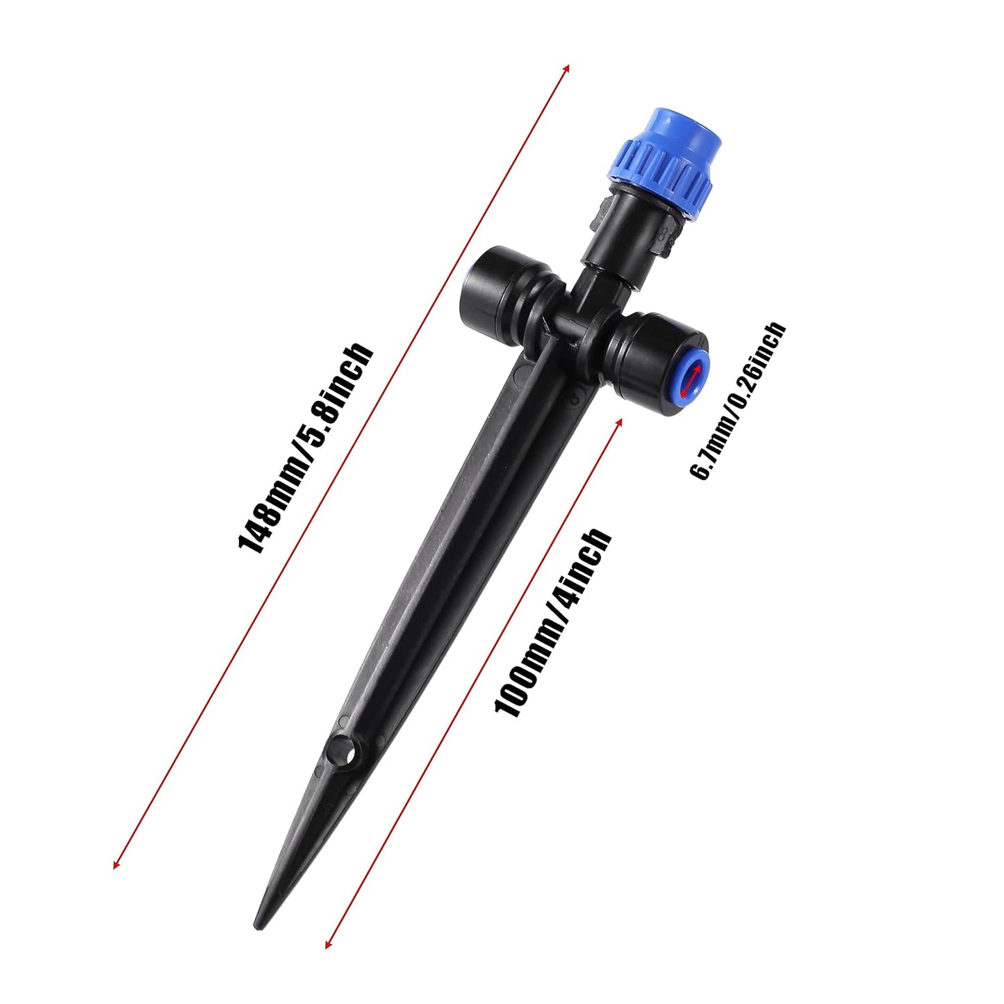 36 Pcs Push-to-Fit Drip Irrigation Emitters for 1/4 inch Tubing