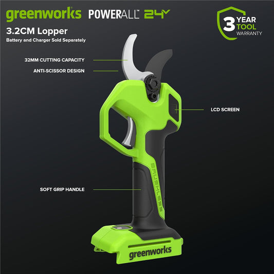 24V 1.5 in Cordless Hedge Trimmer, Tool Only