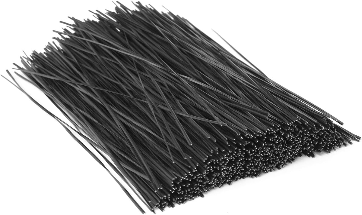 1000 pcs 6 inch White Cable Twist Ties Plastic Twist Ties with Rugged Metal Innercores Reusable Fastening Cable Cord Wire Ties