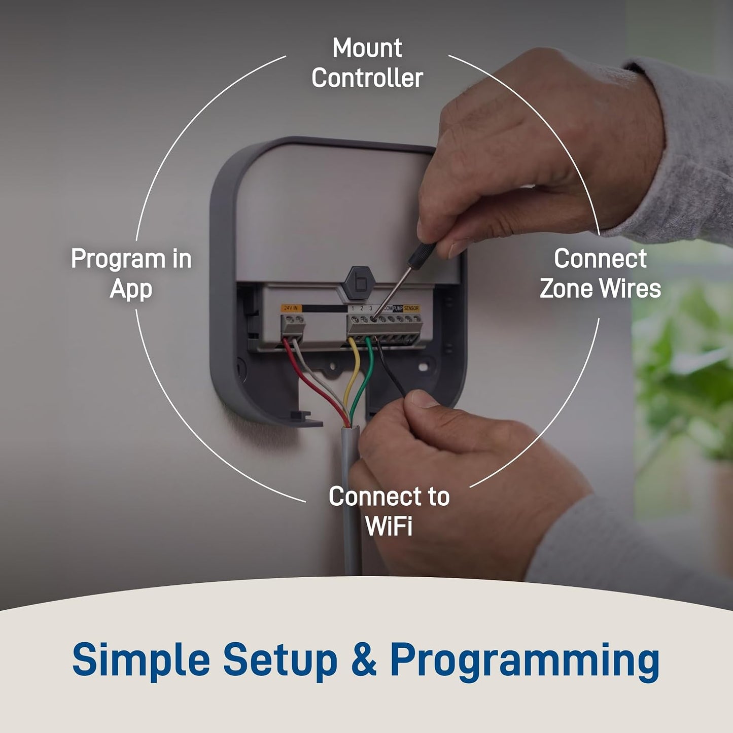 57915 B-hyve 4-Zone Indoor Smart Sprinkler Controller