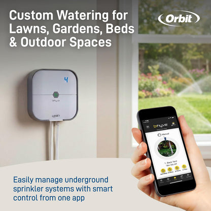 57915 B-hyve 4-Zone Indoor Smart Sprinkler Controller