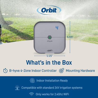 57915 B-hyve 4-Zone Indoor Smart Sprinkler Controller