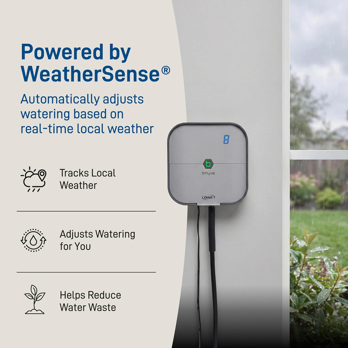 57915 B-hyve 4-Zone Indoor Smart Sprinkler Controller