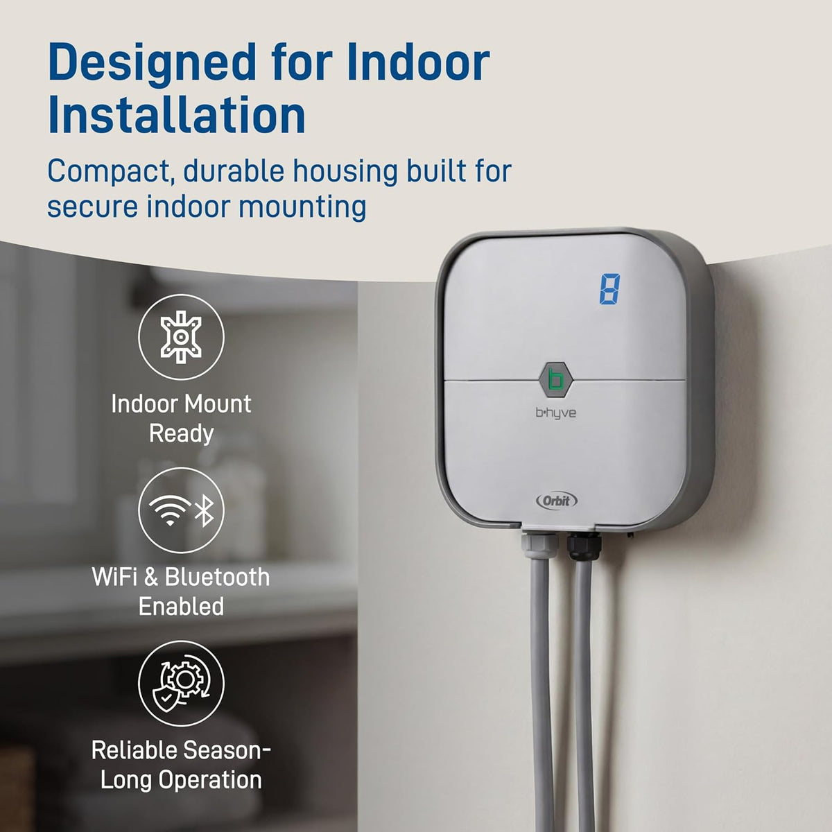 57915 B-hyve 4-Zone Indoor Smart Sprinkler Controller