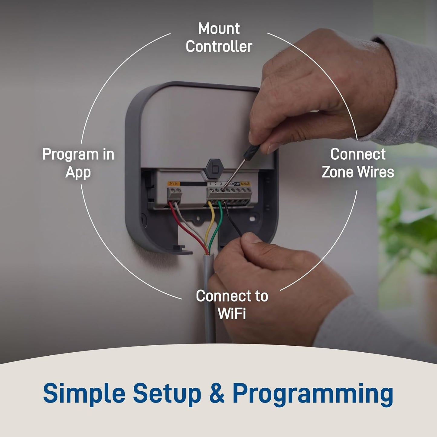57915 B-hyve 4-Zone Indoor Smart Sprinkler Controller