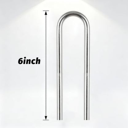 Stainless Steel Landscape Staples Garden Stakes. (4"-U-20pcs)