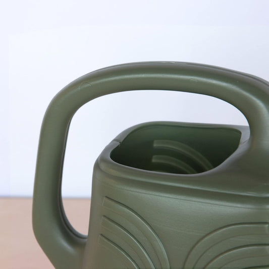 Promo Watering Can: 2 Gallon Capacity - Living Green - Durable Resin, Removable Nozzle Spout, Two Handles, Wide Mouth, for Indoor and Outdoor Use, Gardening