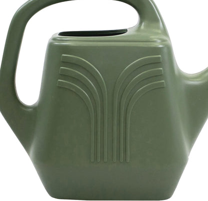 Promo Watering Can: 2 Gallon Capacity - Living Green - Durable Resin, Removable Nozzle Spout, Two Handles, Wide Mouth, for Indoor and Outdoor Use, Gardening
