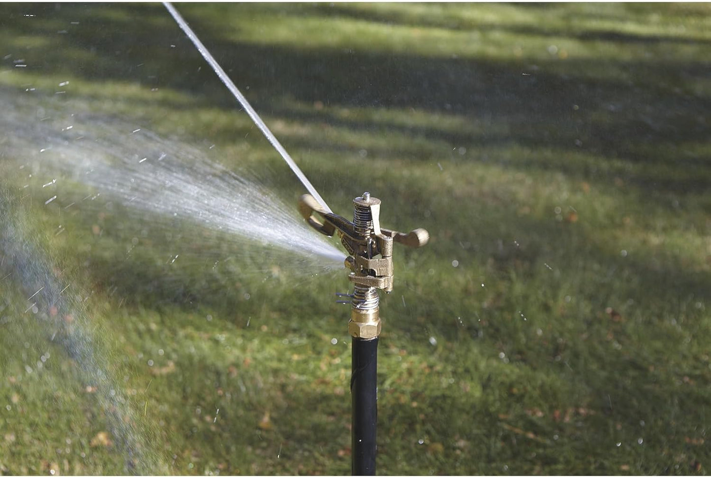Wheeled Sprinkler, 6-10 GPM, 100ft. Coverage, 7,800 Sq. Ft.