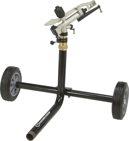Wheeled Sprinkler, 6-10 GPM, 100ft. Coverage, 7,800 Sq. Ft.