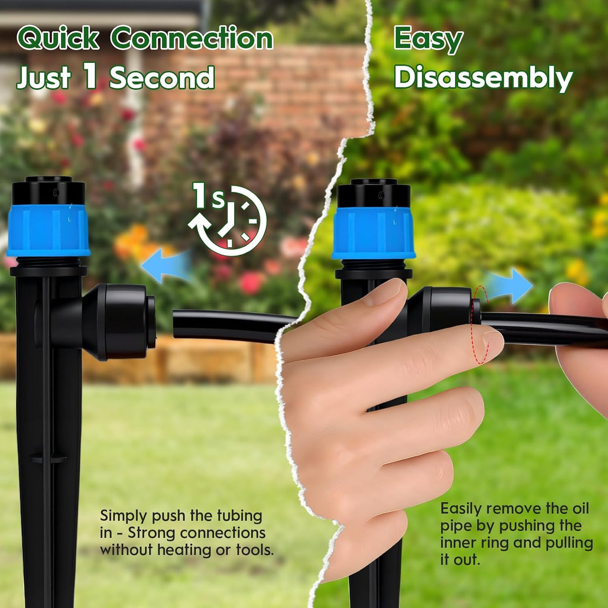 200FT Quick-Connect Drip Irrigation System