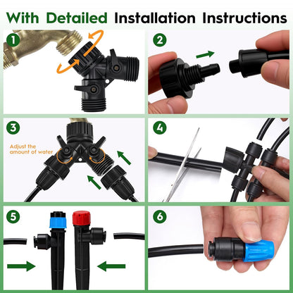 200FT Quick-Connect Drip Irrigation System