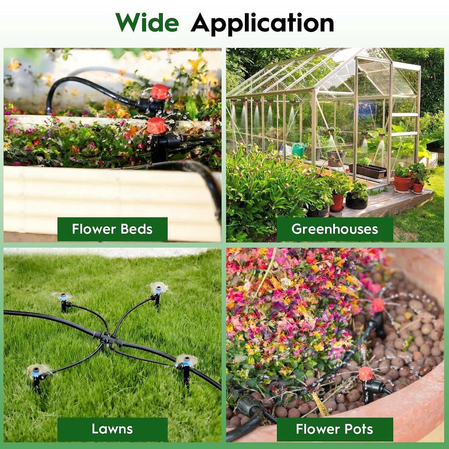 200FT Quick-Connect Drip Irrigation System