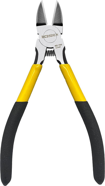 BOOSDEN Wire Cutter 6.5 inch Cutting Pliers Diagonal Cutter Metal Snipper