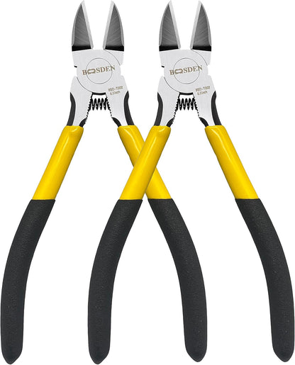 BOOSDEN Wire Cutter 6.5 inch Cutting Pliers Diagonal Cutter Metal Snipper