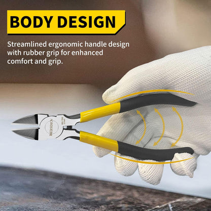 BOOSDEN Wire Cutter 6.5 inch Cutting Pliers Diagonal Cutter Metal Snipper