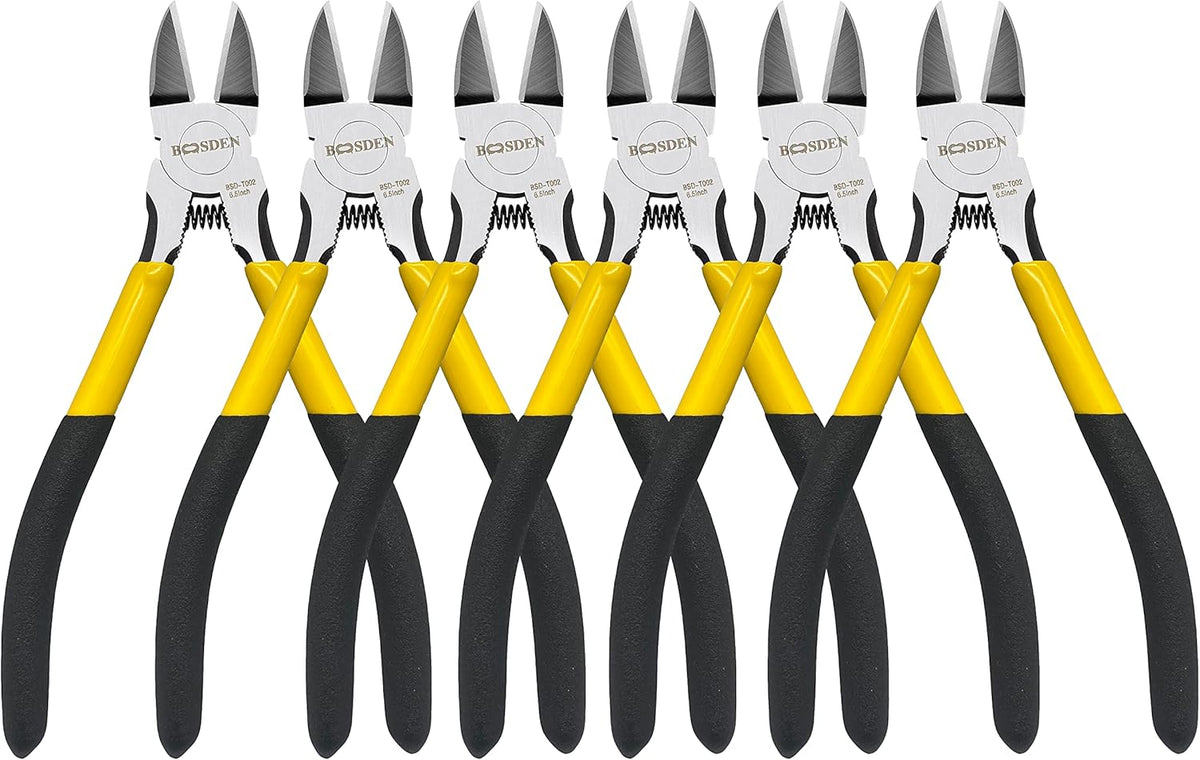 BOOSDEN Wire Cutter 6.5 inch Cutting Pliers Diagonal Cutter Metal Snipper