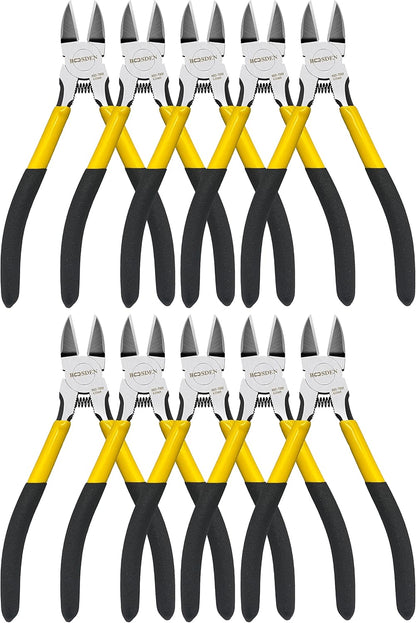 BOOSDEN Wire Cutter 6.5 inch Cutting Pliers Diagonal Cutter Metal Snipper