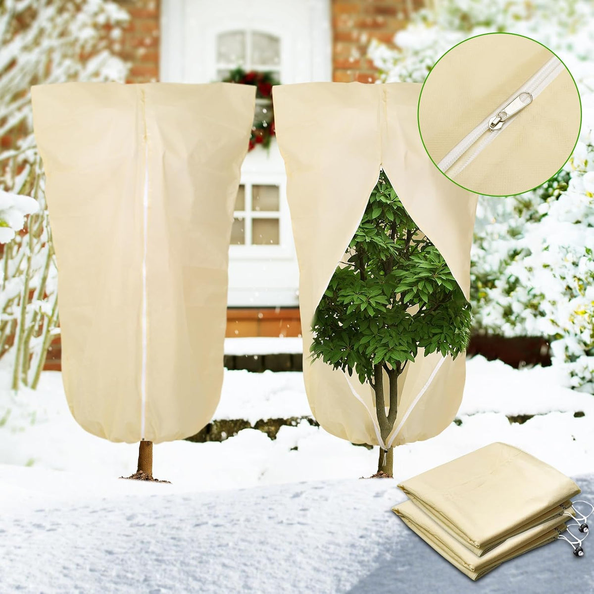 10FT x 30FT Plant Cover Freeze Protection 1.1 oz/yd Greenhouse Covers Frost Blankets for Vegetable Reusable Floating Row Cover for Winter Cold Weather,Garden Frost Sun Pest Protection