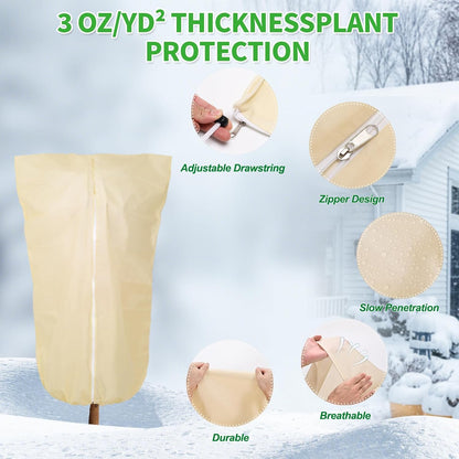 10FT x 30FT Plant Cover Freeze Protection 1.1 oz/yd Greenhouse Covers Frost Blankets for Vegetable Reusable Floating Row Cover for Winter Cold Weather,Garden Frost Sun Pest Protection
