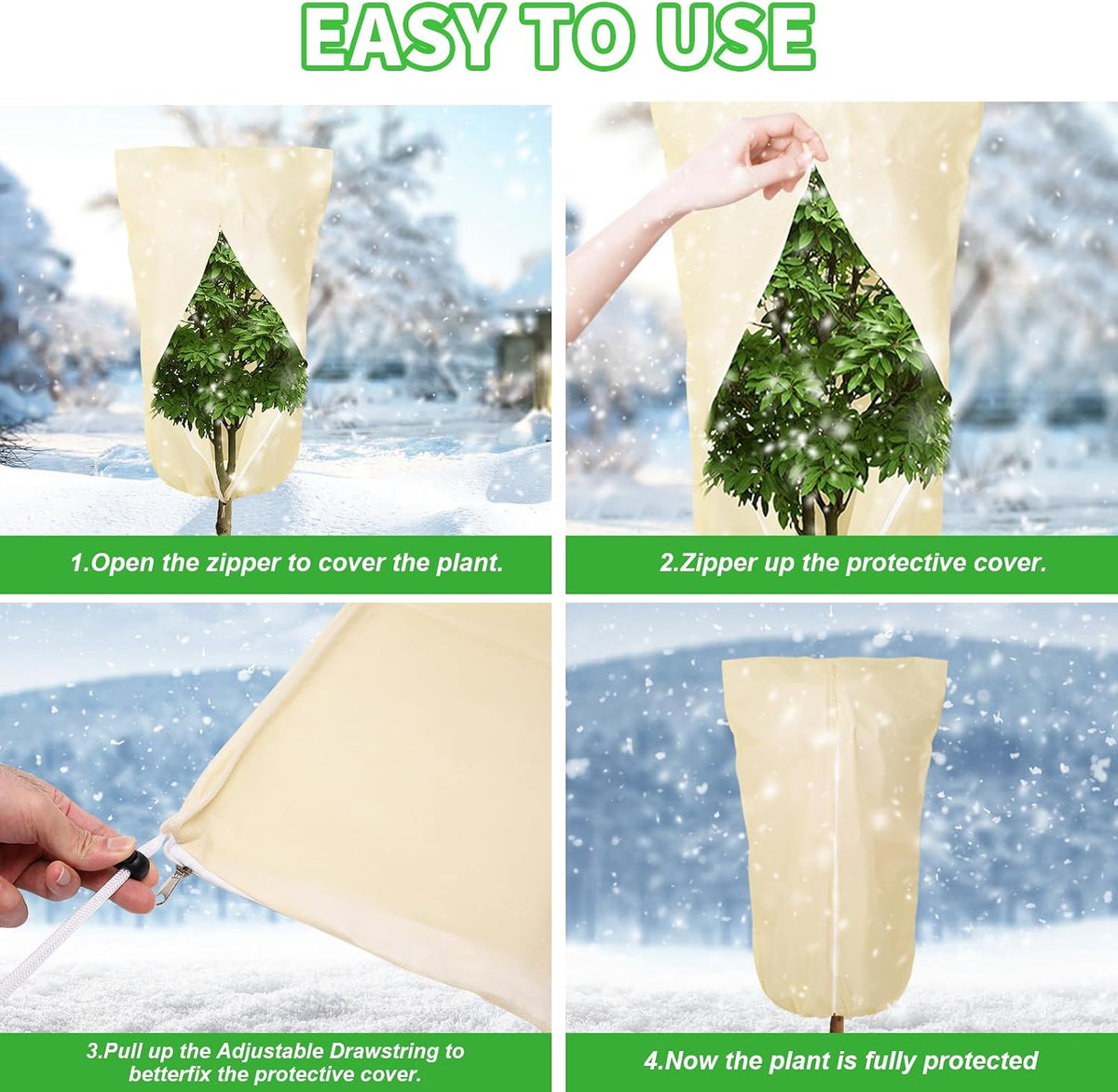 10FT x 30FT Plant Cover Freeze Protection 1.1 oz/yd Greenhouse Covers Frost Blankets for Vegetable Reusable Floating Row Cover for Winter Cold Weather,Garden Frost Sun Pest Protection