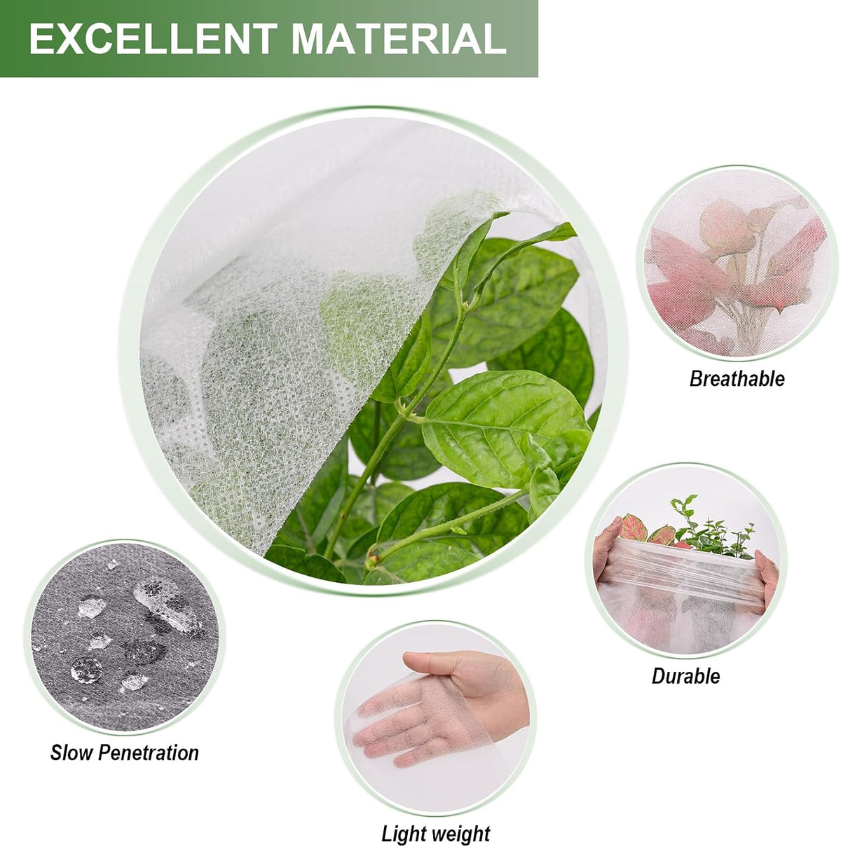10FT x 30FT Plant Cover Freeze Protection 1.1 oz/yd Greenhouse Covers Frost Blankets for Vegetable Reusable Floating Row Cover for Winter Cold Weather,Garden Frost Sun Pest Protection
