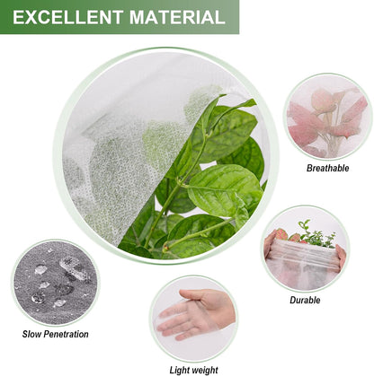 10FT x 30FT Plant Cover Freeze Protection 1.1 oz/yd Greenhouse Covers Frost Blankets for Vegetable Reusable Floating Row Cover for Winter Cold Weather,Garden Frost Sun Pest Protection
