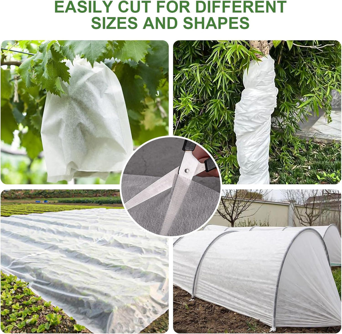 10FT x 30FT Plant Cover Freeze Protection 1.1 oz/yd Greenhouse Covers Frost Blankets for Vegetable Reusable Floating Row Cover for Winter Cold Weather,Garden Frost Sun Pest Protection