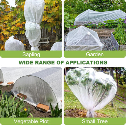 10FT x 30FT Plant Cover Freeze Protection 1.1 oz/yd Greenhouse Covers Frost Blankets for Vegetable Reusable Floating Row Cover for Winter Cold Weather,Garden Frost Sun Pest Protection