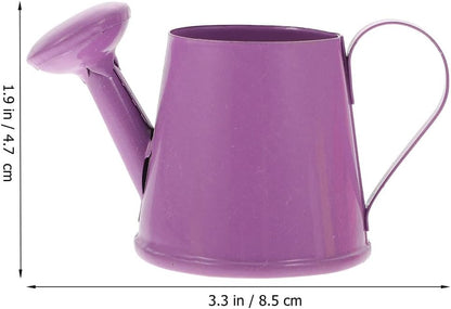 6pcs Mini Watering Can Child Iron Metal Flower Vessel, 8.5X4.7X4.3CM