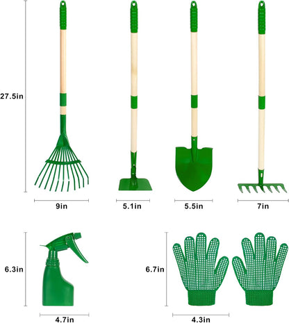 Kids Gardening Tools Set - 7pcs Garden Tool for Kids