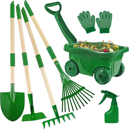 Kids Gardening Tools Set - 7pcs Garden Tool for Kids