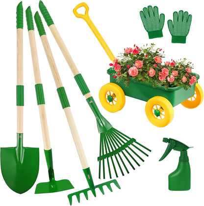 Kids Gardening Tools Set - 7pcs Garden Tool for Kids