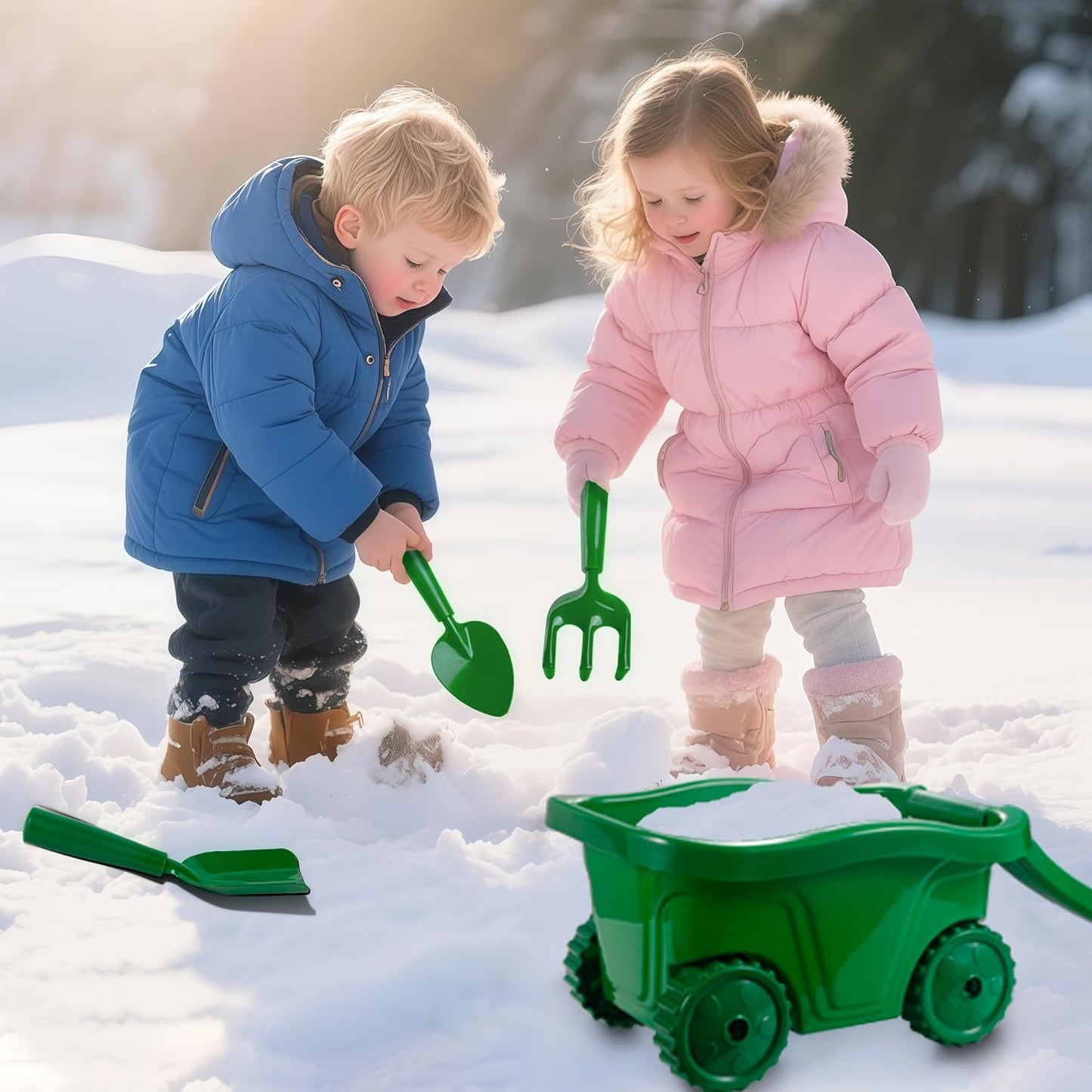 Kids Gardening Tools Set - 7pcs Garden Tool for Kids