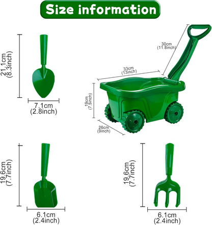 Kids Gardening Tools Set - 7pcs Garden Tool for Kids