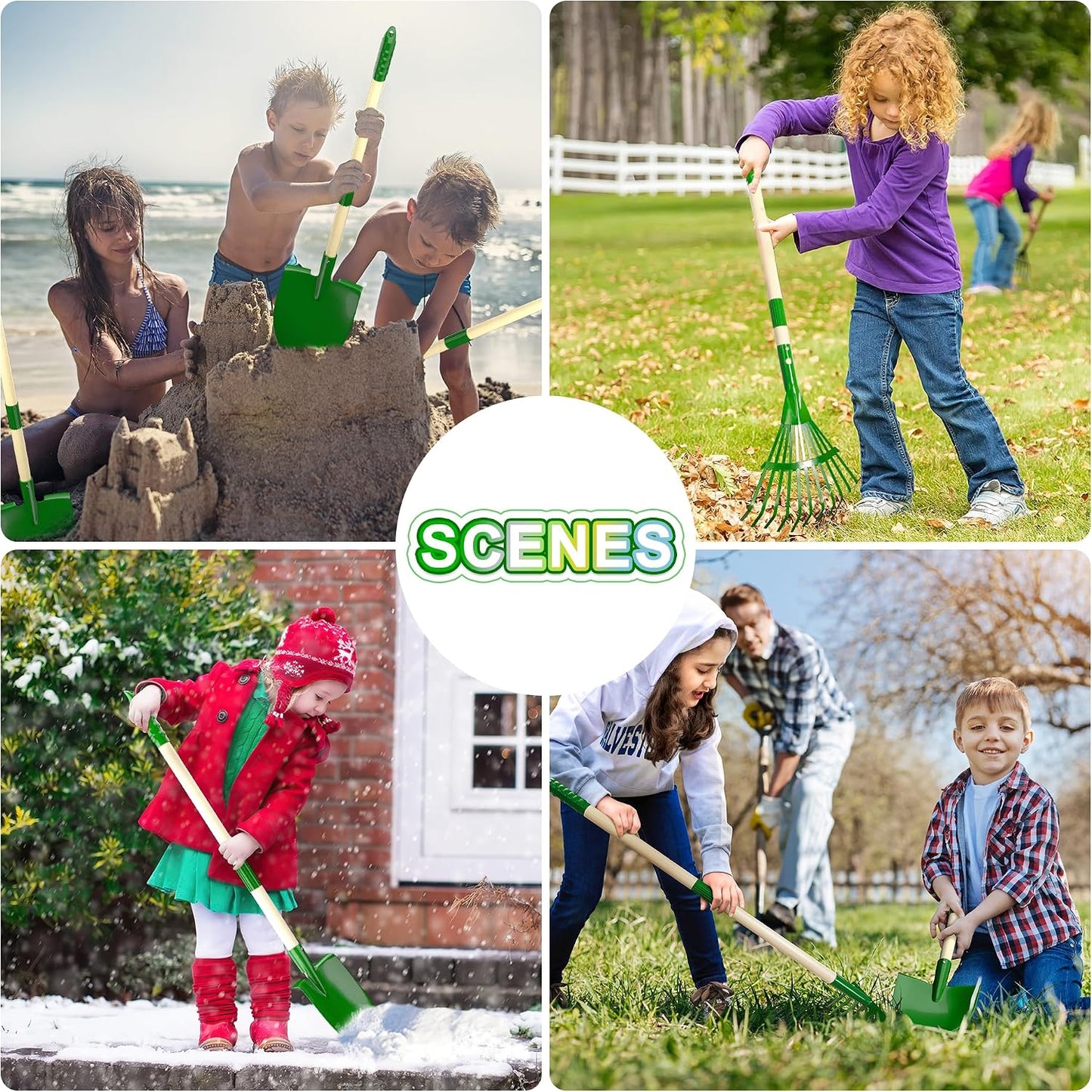 Kids Gardening Tools Set - 7pcs Garden Tool for Kids