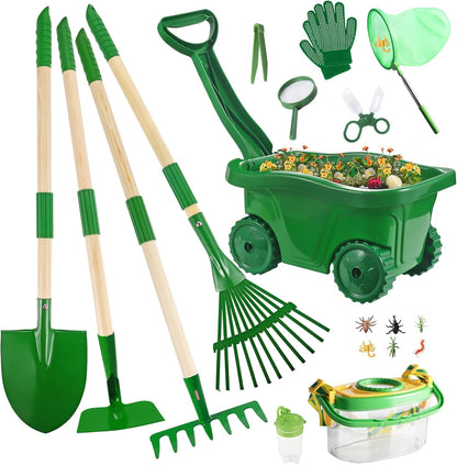 Kids Gardening Tools Set - 7pcs Garden Tool for Kids