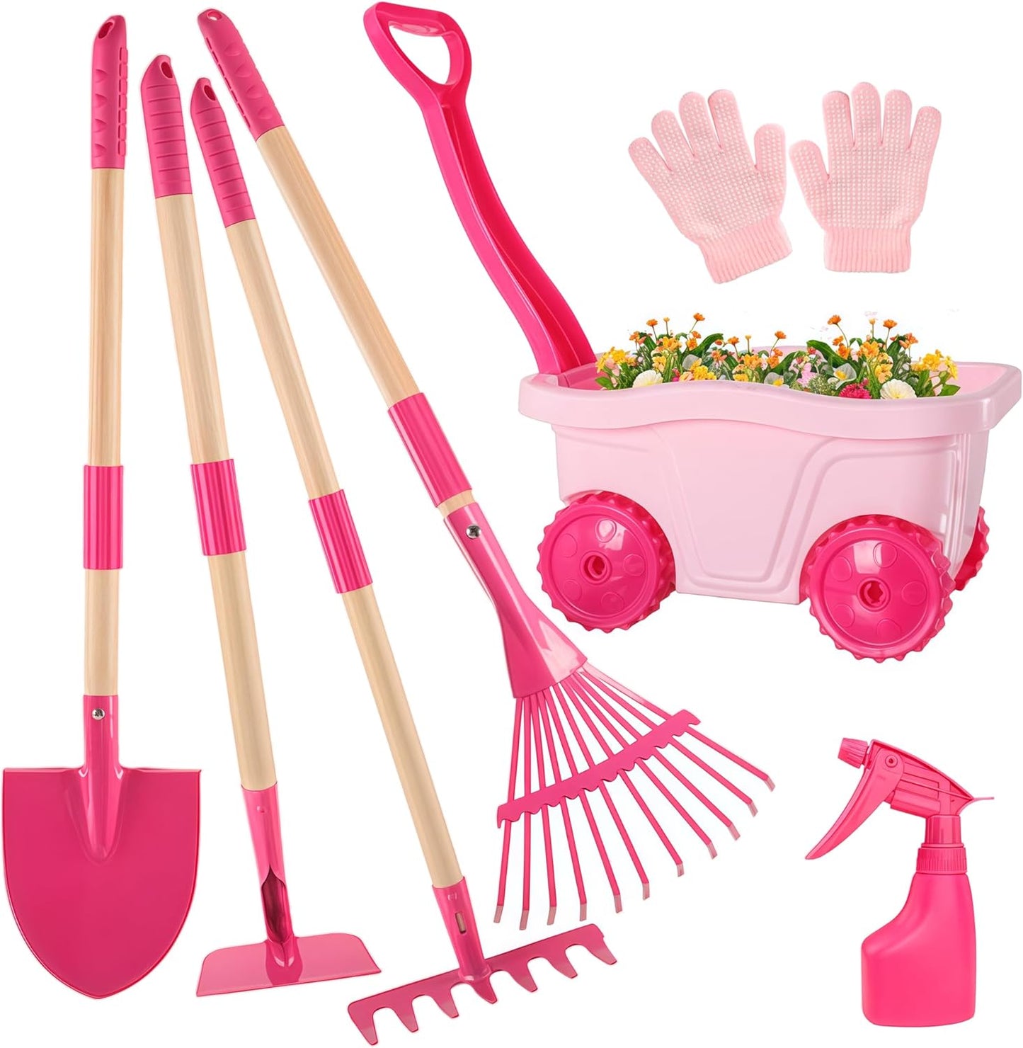 Kids Gardening Tools Set - 7pcs Garden Tool for Kids