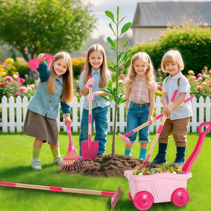 Kids Gardening Tools Set - 7pcs Garden Tool for Kids