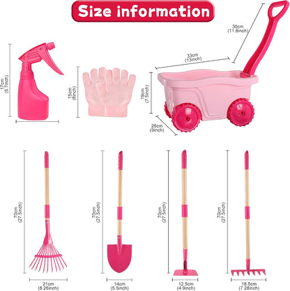 Kids Gardening Tools Set - 7pcs Garden Tool for Kids