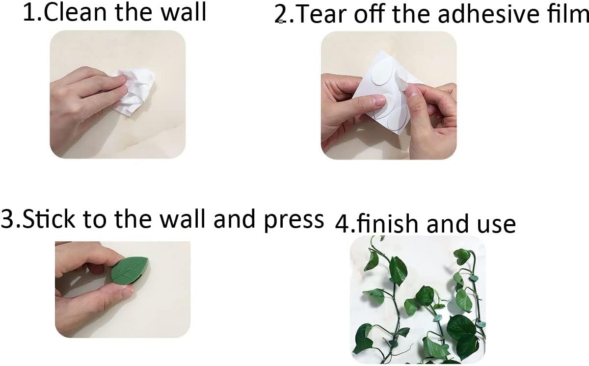 30 Pieces Plant Climbing Wall Fixture Clips Self-Adhesive Plant Fixer Invisible Wall Vines Fixing Clips Hook Plant Vine Traction Cable Wire Fixing