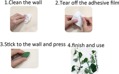 30 Pieces Plant Climbing Wall Fixture Clips Self-Adhesive Plant Fixer Invisible Wall Vines Fixing Clips Hook Plant Vine Traction Cable Wire Fixing