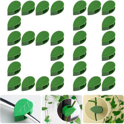 30 Pieces Plant Climbing Wall Fixture Clips Self-Adhesive Plant Fixer Invisible Wall Vines Fixing Clips Hook Plant Vine Traction Cable Wire Fixing